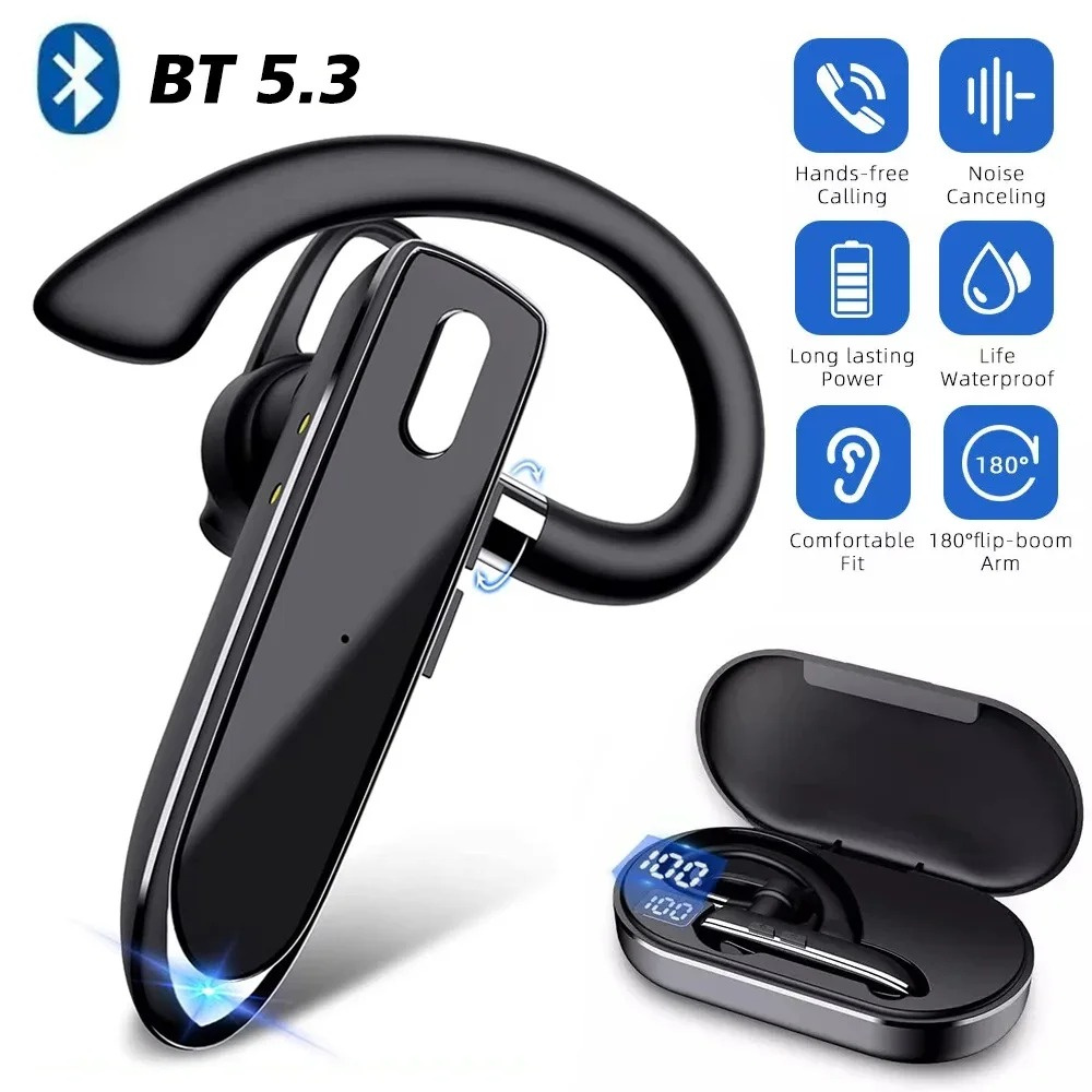 Draadloze Bluetooth-hoofdtelef - Bluetooth Headset On Ear recensie en prijs